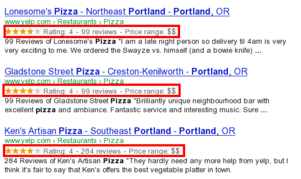 نتایج غنی در نتایج موتور جستجو