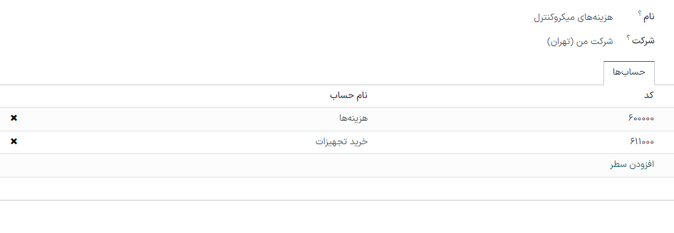 نمایش هزینه‌های میکروکنترل