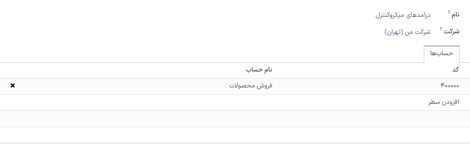 نمایش درآمد شرکت میکروکنترل