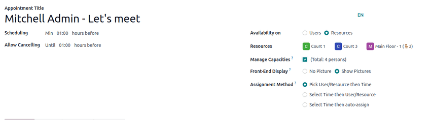 پنجره به اشتراک گذاری زمان‌های آزاد در برنامه تقویم.