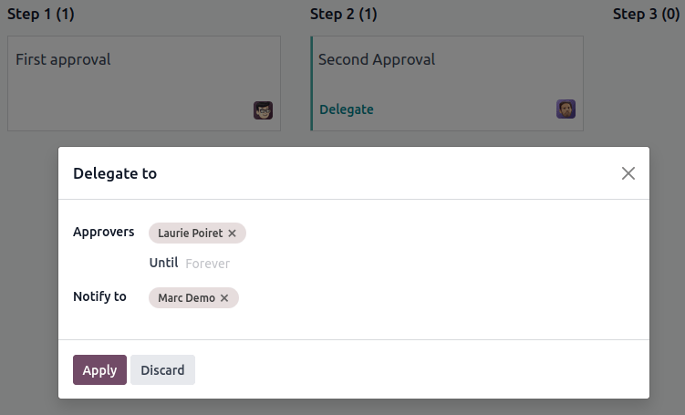 پنجره تفویض