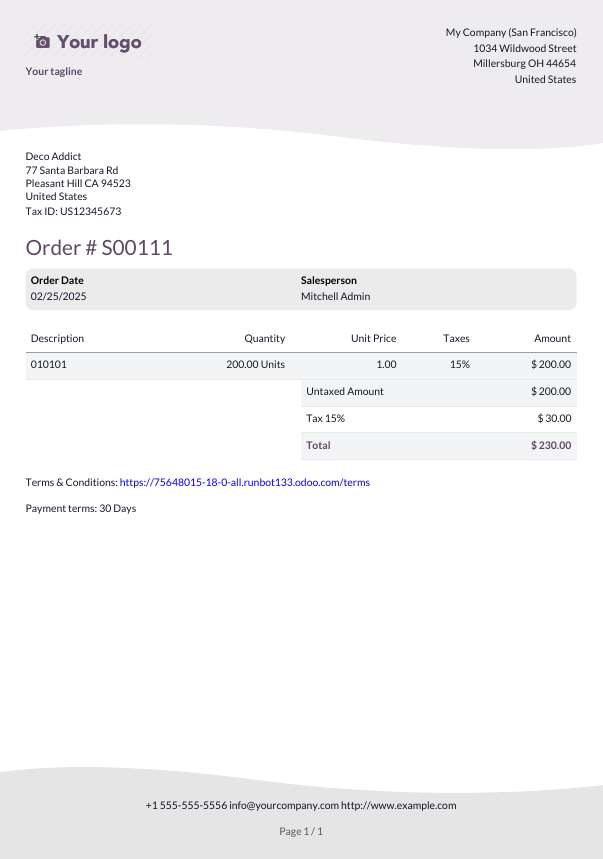 نمونه طرح‌بندی گزارش موجی