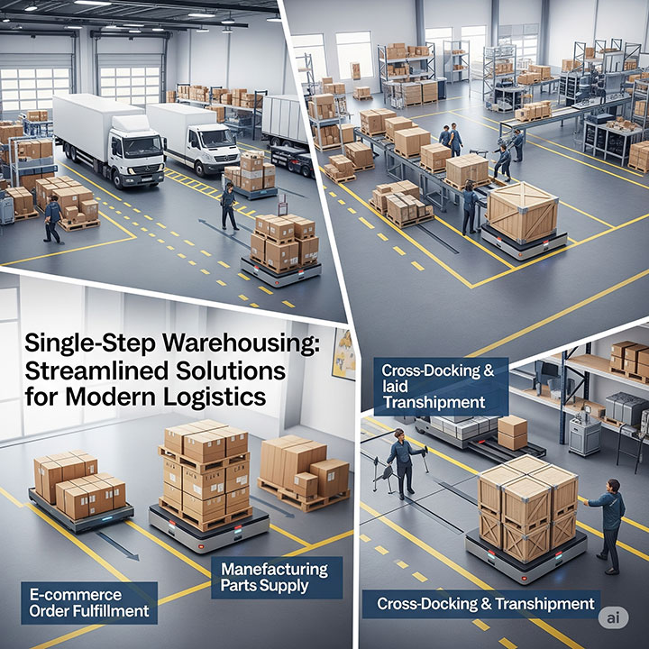 سناریوهای کاربردی انبار تک‌مرحله‌ای