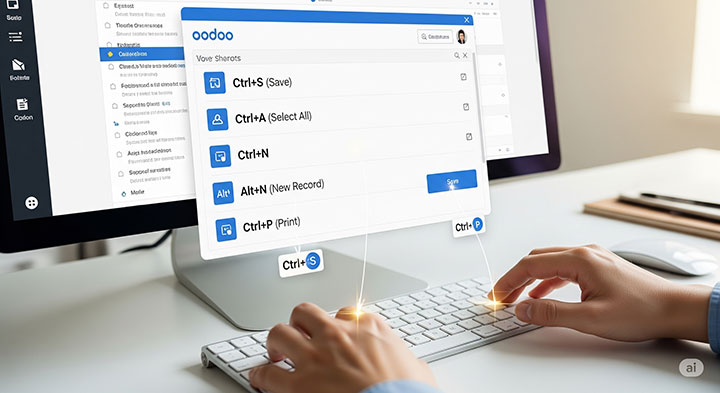  استفاده از میان‌برهای صفحه‌کلید (Keyboard Shortcuts) برای سرعت بخشیدن به کارها