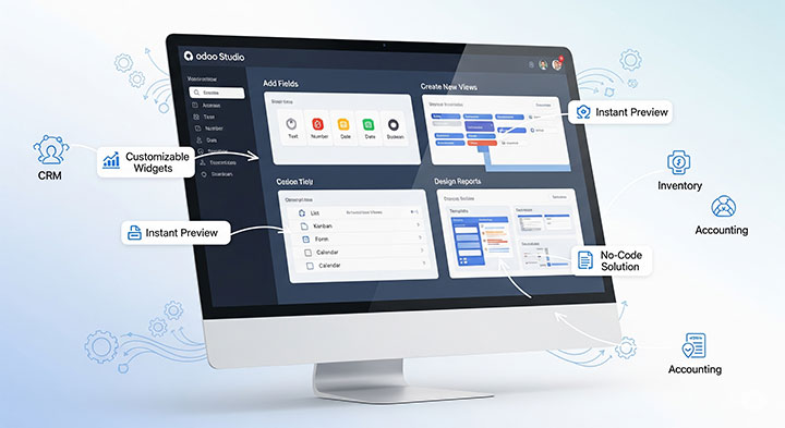 استفاده از Odoo Studio برای سفارشی‌سازی بدون کد