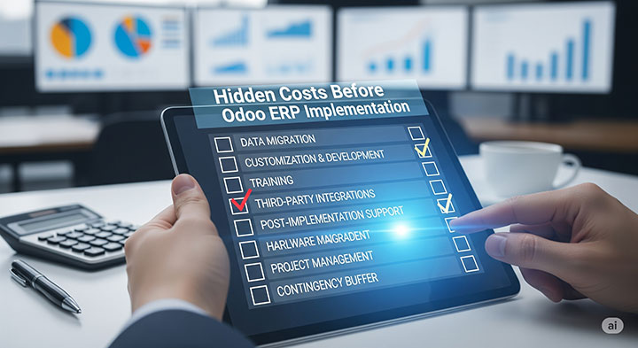 چک‌لیست بررسی هزینه‌های پنهان قبل از استقرار Odoo ERP