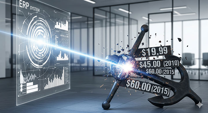 ERP چگونه لنگرهای ذهنی را می‌شکند؟