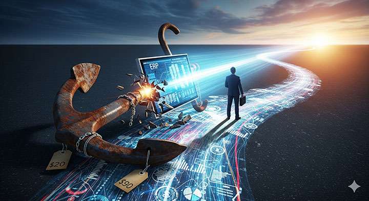 سیستم ERP و لنگر ذهنی